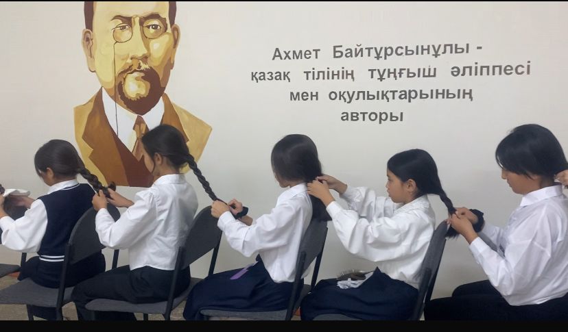 "Бұрымды қыз" челленджін 5-сынып қыздары бастады.