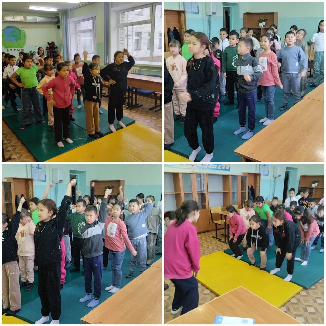 "Жасдәурен" күзгі лагерінде таңғы жаттығулар жасалып, дойбы, шахмат ойындары ұйымдастырылды.